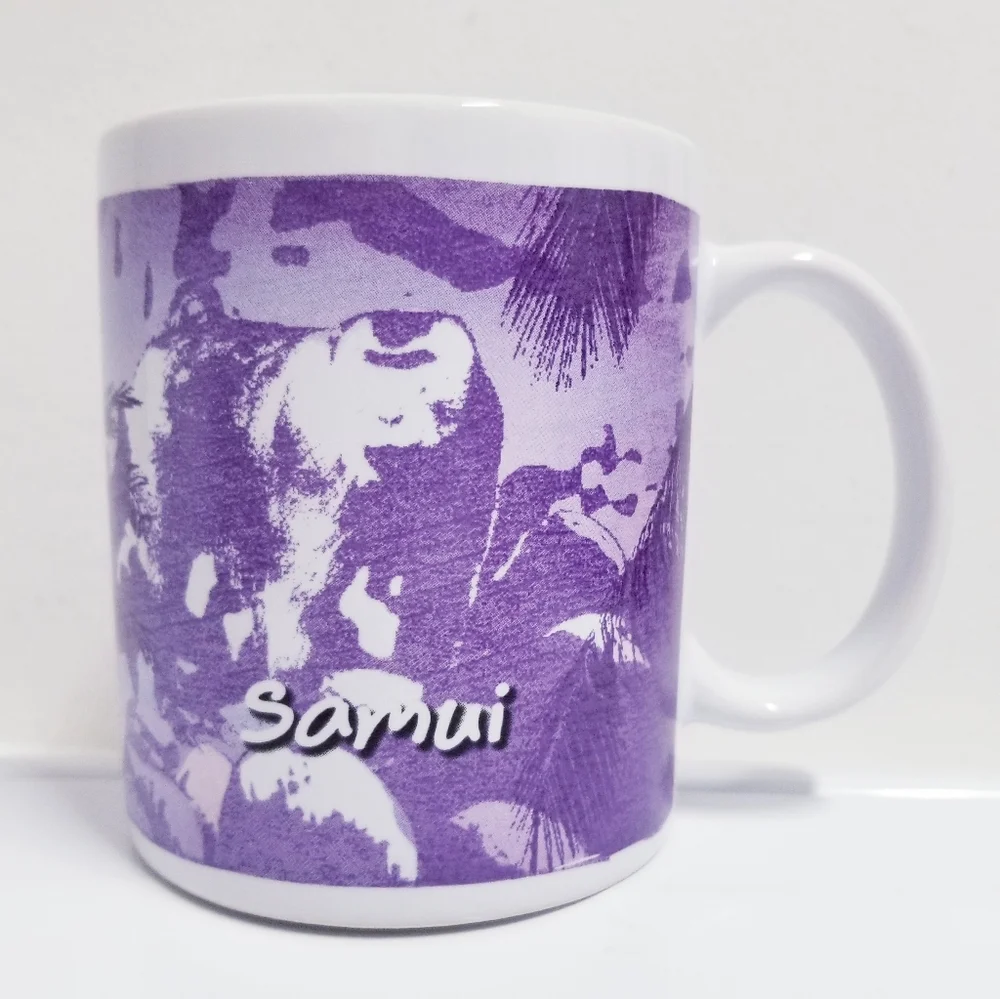 Starbucks Samui Thailand 14oz Coffee Mug Purple
